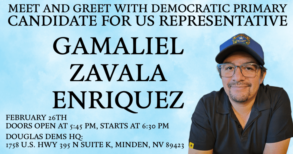 Meet and greet with Democratic primary candidate for US Representative - Gamaliel Zavala Enriquez